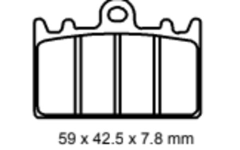 Колодки  G-brake   GM-05034S