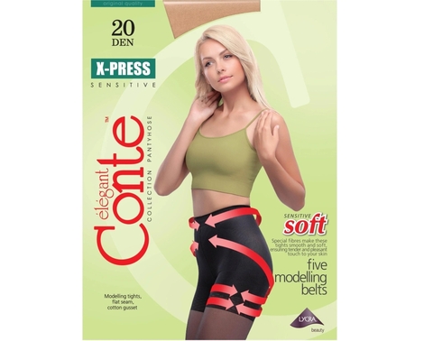 Колготки женские 20 Den X-Press, р.4 Natural Conte