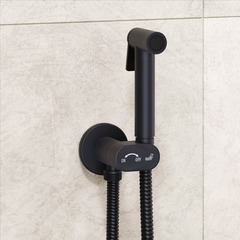 RGW 581408210-04 Гигиенический душ со смесителем RGW SP-210-B Черный (Смеситель/шланг/гигиенический душ/) фото