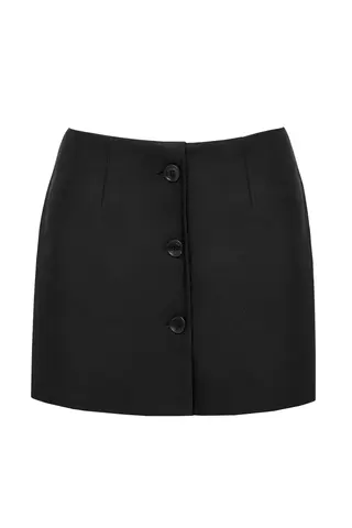 “Noir de Fleur” Юбка-шорты мини