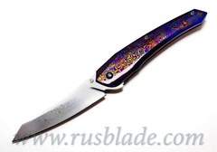 Cheburkov Full Custom Cobra Timascus Damascus knife 