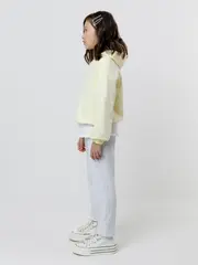 брюки  для девочки  К 400575/св.серый меланж