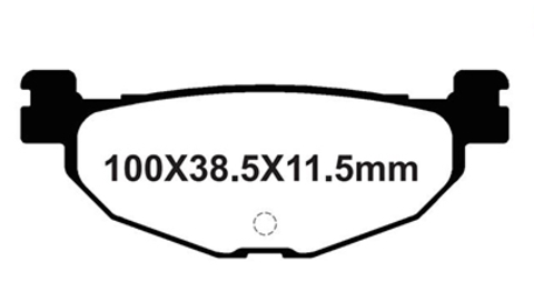 YL-F199 Тормозные колодки дисковые мото YONGLI Organic (FDB2002P)