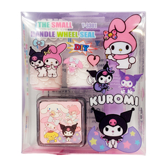 
          Штамп для детей Куроми, MC-Basir, детские цветные печати с 3 сменными роликами и штемпельной подушкой, 9 см, для рисования и творчества