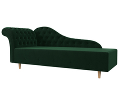 Кушетка Камерон левая, Зеленый, Велюр, 110093L
