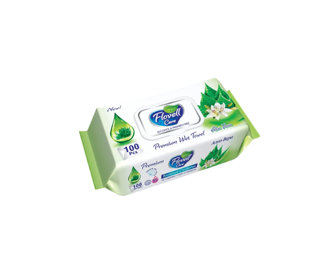Салфетки Влаж. Flovell Care экстр.Алоэ вера 120шт