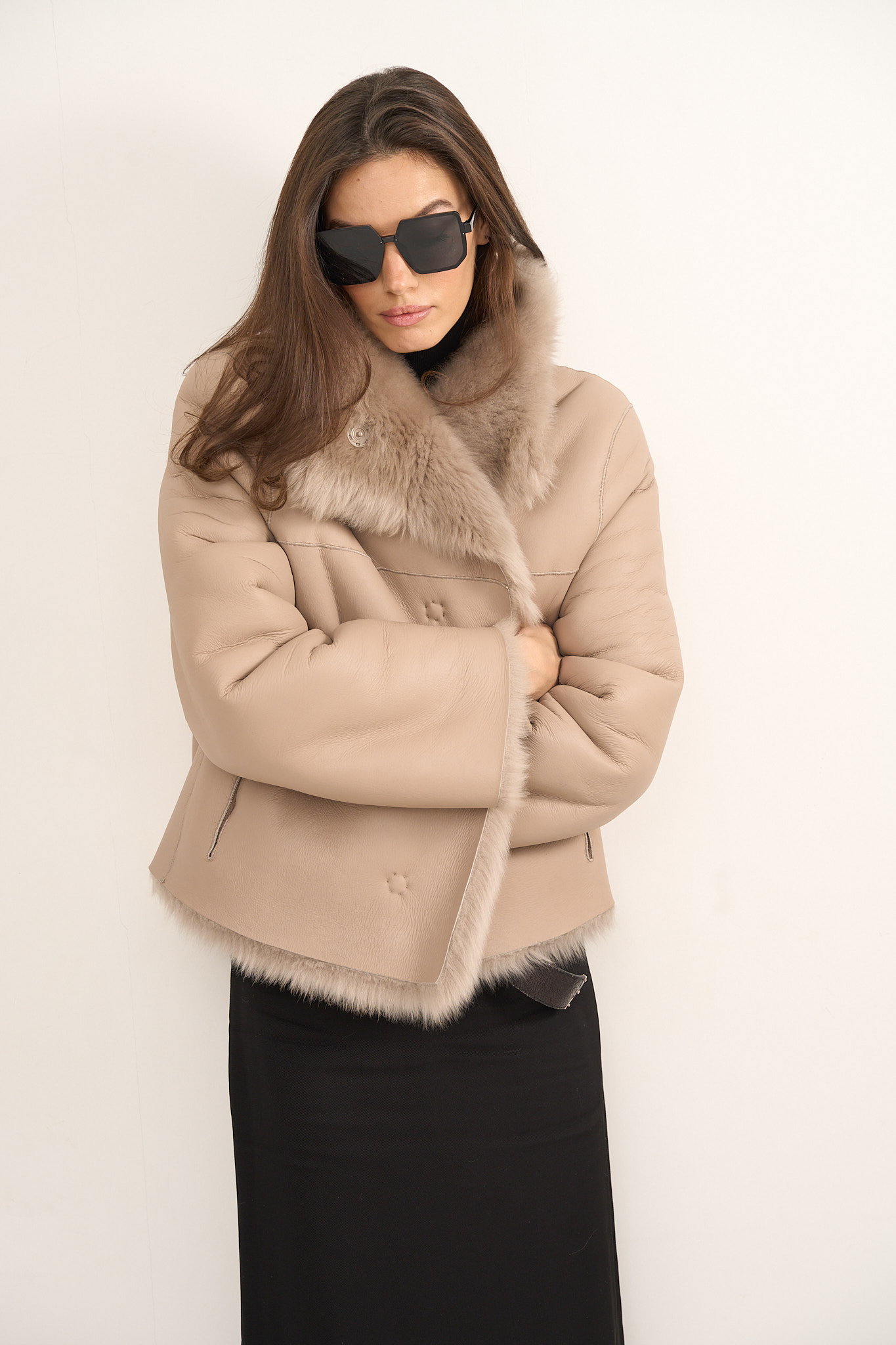 Двусторонняя куртка-дубленка Marilyn