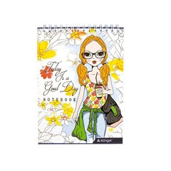 
          Блокнот А5, гребень, Alingar, мелованный картон, ассорти, 48 л., клетка, "MIX New"