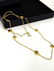 Колье цепочка на замке тогл LOEWE с логотипами