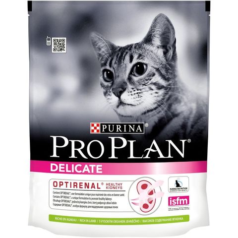 Pro Plan сухой корм для кошек с чувствительным пищеварением (ягненок) 400 г