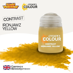 Краска акриловая Citadel Contrast: Ironjawz Yellow (18Ml)