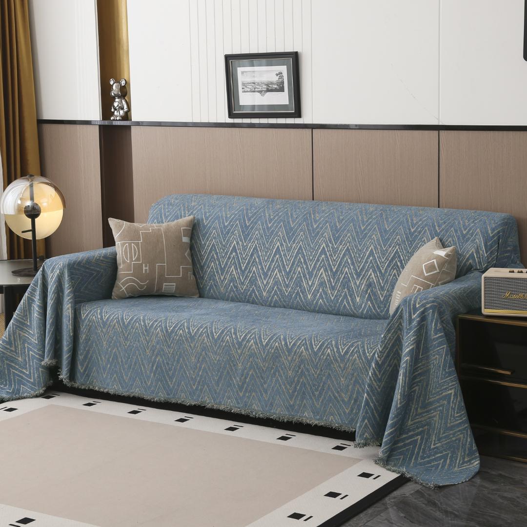 ZEPHYR HOME Дивандек 180×300 Синий Волна