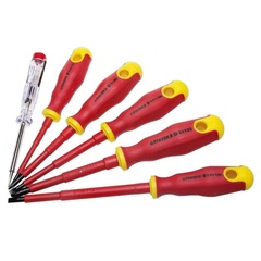 STAYER Electro, 6 предм., набор диэлектрических отверток, Professional (25145-H6)