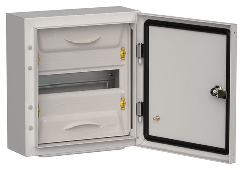 TITAN 5 Корпус мет. ЩРн-12 (1х12) 335х310х140 IP54 сер IEK