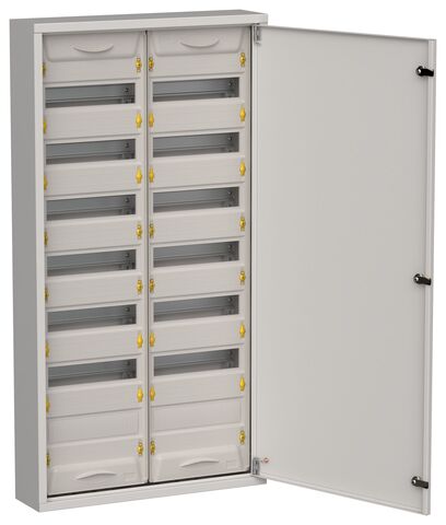 TITAN 5 Корпус мет. ЩРн-168 (2х84) 1085х570х140 IP31 сер IEK