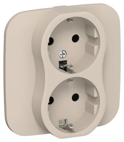 FLITE Роз. 2-я с з/к без з/ш б/к 16А РС12-1-А-ФлЛ льн. IEK