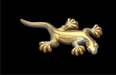 Силиконовый молд № 541 Ящерица большая правая