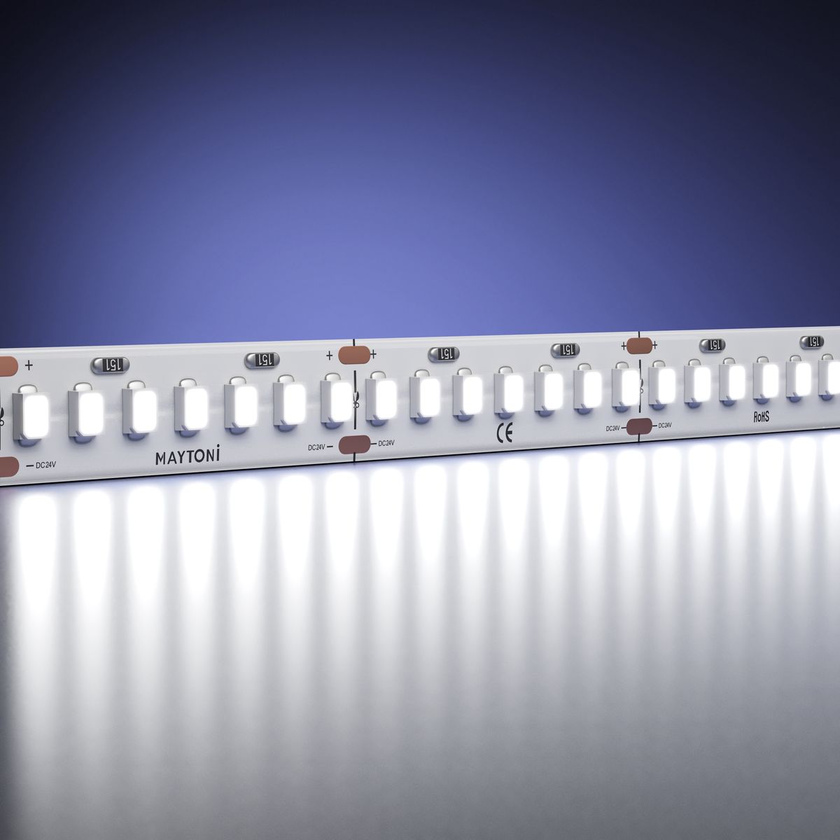 Светодиодная лента Maytoni 11W/m 252LED/m 2835SMD холодный белый 5M 201051