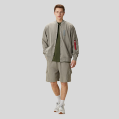 Бомбер Alpha Industries French Terry Ma-1 Jacket Mid Grey (Серый)