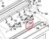 Лента (уплотнительная) вспомогательного ракеля Sharp Sub blade tape PTPE-0006QSZZ