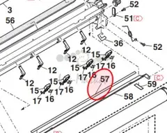 Лента (уплотнительная) вспомогательного ракеля Sharp Sub blade tape PTPE-0006QSZZ