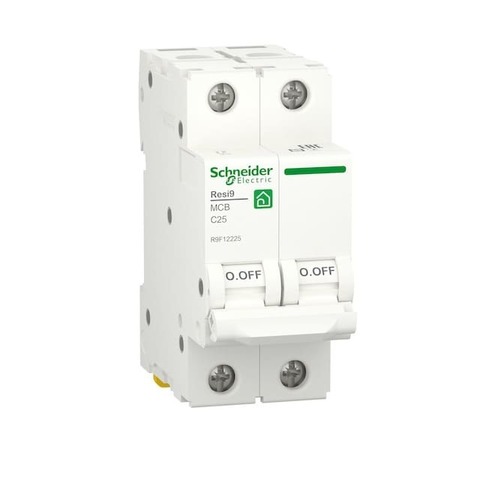 Автоматический выключатель 2P - 25 A тип C 2 модуля 400 В~. Schneider Electric Resi9. R9F12225