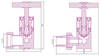 Сунержа 032-1410-1234 Вентиль 3D левый (крест) G 1/2" НР х G 3/4" НГ (Матовое золото)