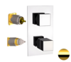 REMER QT92KBDO Смеситель для ванны/душа термостат на 2 потока скрытый монтаж (заказывать совместно с rrbox92) qubika thermo