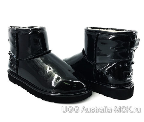 UGG & Jimmy Choo Mini Patent II Black