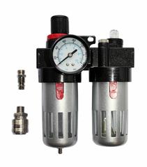 ОптСнабТорг | Регулятор давления QUATTRO ELEMENTI MF-3, с лубрикатором и фильтром, разъем EURO (771-053)