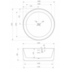 Abber AB9442 акриловая ванна 150x150x58