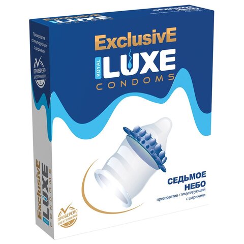 ПРЕЗЕРВАТИВ LUXE EXCLUSIVE СЕДЬМОЕ НЕБО (шары и усы) 1 штука