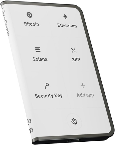 Аппаратный криптовалютный кошелёк Ledger Stax, Черный | Black