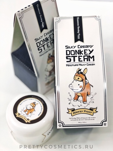 Elizavecca Donkey Piggi Крем для кожи молочный увлажняющий Silky Creamy Donkey Steam Moisture Milky Cream 100 мл