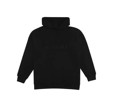 Худи женское oversize TOTAL BLACK