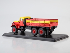 KRAZ-214 flatbed truck Mosgortrans red-yellow 1:43 Start Scale Models (SSM)