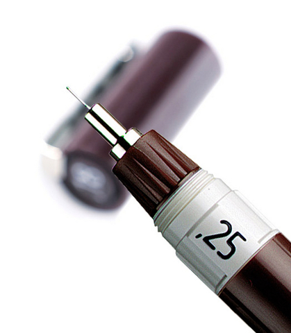 Изограф Rotring, толщина линии: 0,25 mm, корпус: пластик, цвет: бордовый (1903398)