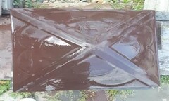 Крышка на колонну забора Чешуя