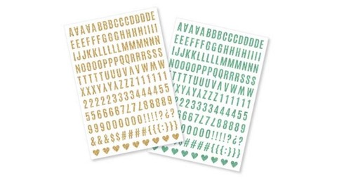 Стикеры на прозрачной основе Heidi Swapp Memory Planner Stickers - Glitter Alphabet