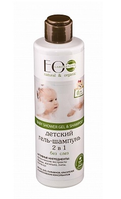 EO Laboratorie Детский гель-шампунь 2в1 0+ "Без слёз" 250мл