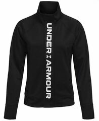 Женская теннисная куртка Under Armour Women's UA Rush Tricot Jacket - black/white