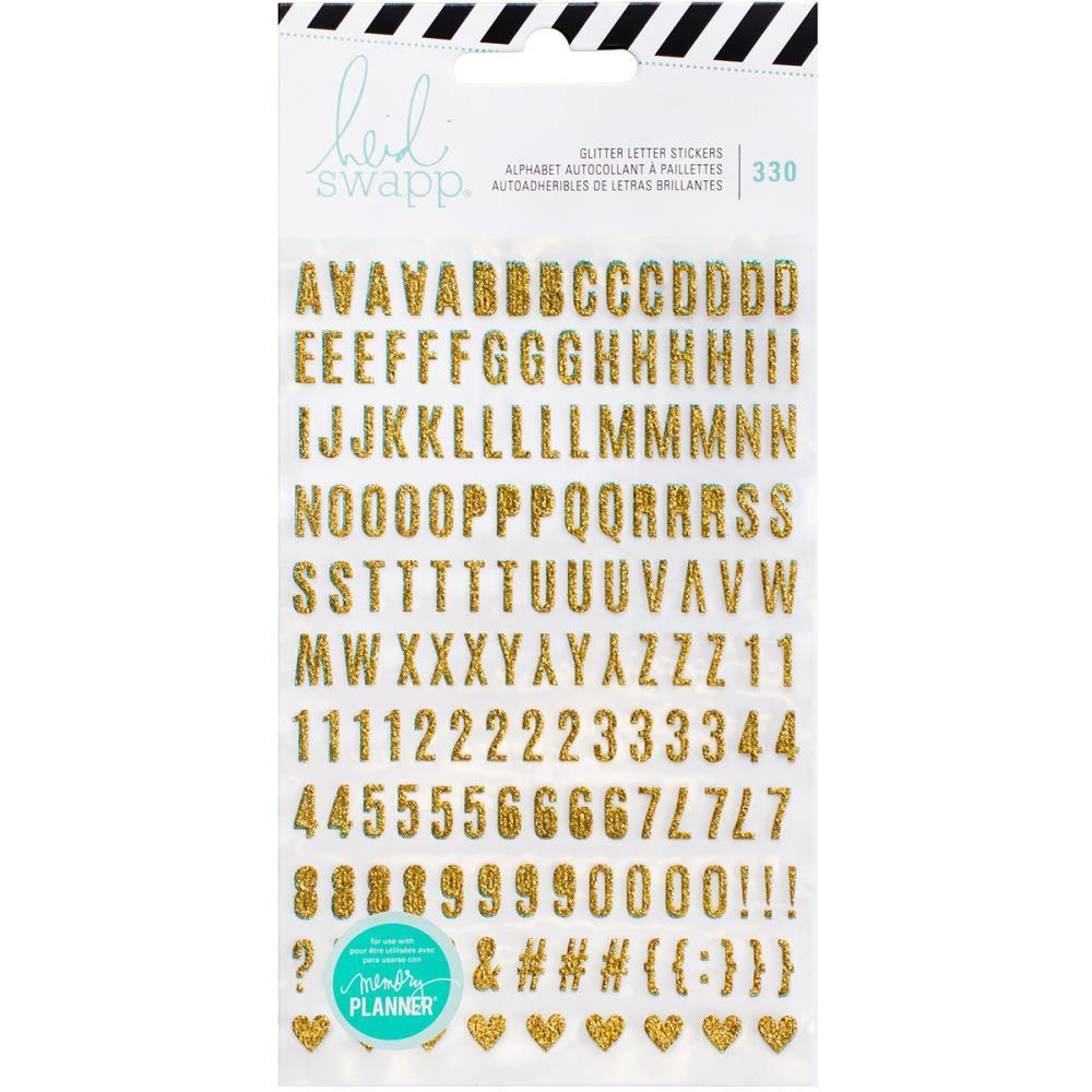 Стикеры на прозрачной основе Heidi Swapp Memory Planner Stickers - Glitter Alphabet