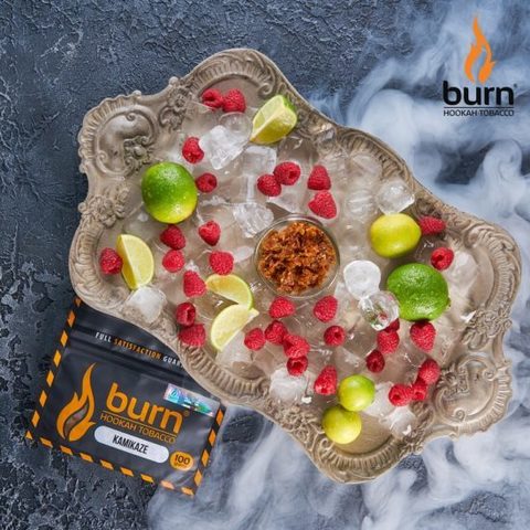 Tabak Burn Kamikaze (Himbeer-Limette und Eis) 100g