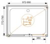 Душевой уголок Cezares PRATICO-AH-1 PRATICO-AH-1-100/80-C-Cr