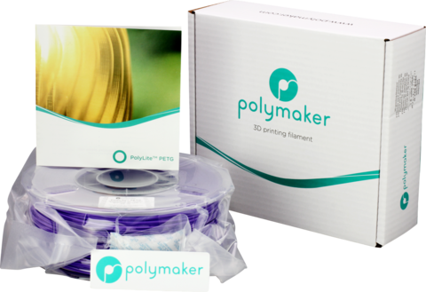 Пластик для 3D-принтера PolyMaker PolyLite PETG, 1.75 мм, 1 кг, Фиолетовый