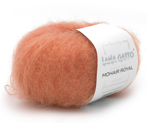 Пряжа Lana Gatto Mohair Royal 8392 оранжевый