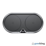 Baseus Dual Wireless Charger Metal Style Black WXXHJ-AO1
