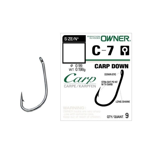 C 7 № 10 Крючки Owner Carp Down/ продажа от 5 уп.