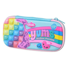 Пенал-футляр Qitong без наполнения, 22,5*10*3,5 см, серия "Yums", ЭВА, ассорти