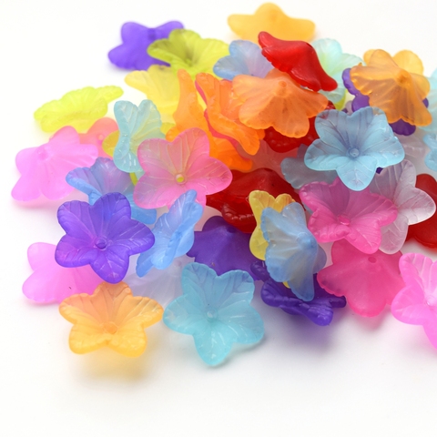 Бусины-цветы для рукоделия Zlatka, пластик. Набор.